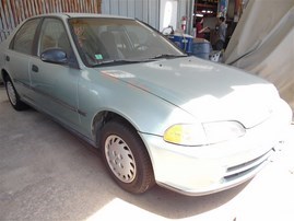 1993 Honda Civic LX Green Sedan 1.5L AT #A24942